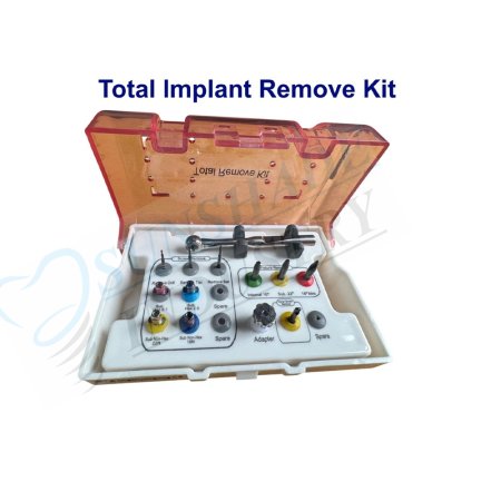 Total Implant Remove Kit – 13 Pcs Fixture & Fractured Screw Removal Dental Instrument Set